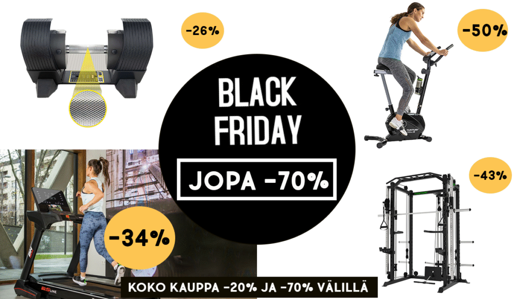 Fitnesstorissa on nyt käynnissä Black Friday -kampanja!